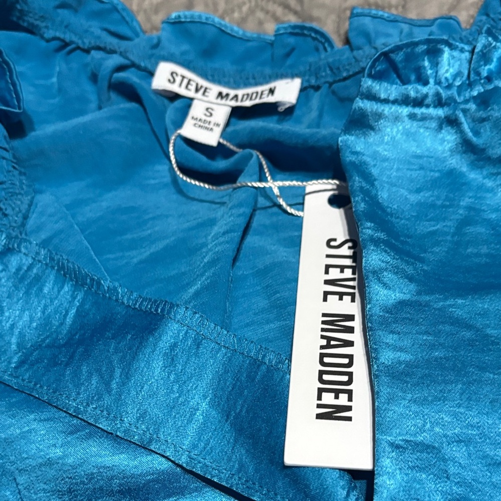 Steve Madden Blue Mini Dress β’ NWT β’ Size S - Picture 4 of 6